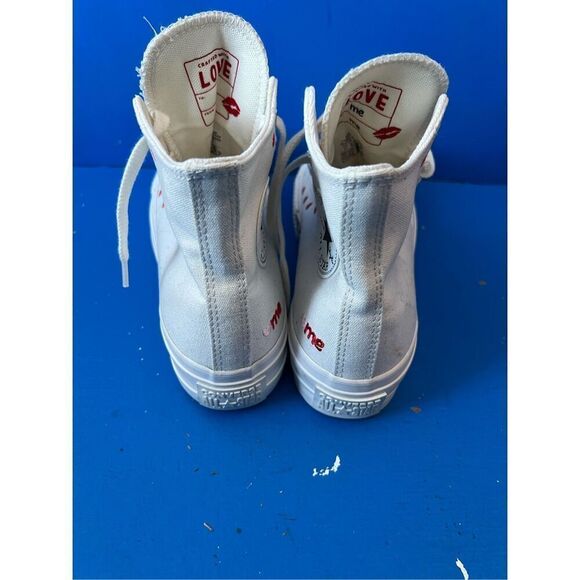 Converse Chuck Taylor All Star Lift Platform High Hearts Love Women's Sz 7 - Picture 4 of 6